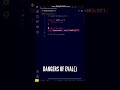 😬😬 Avoid using eval() in JavaScript ES6 #shorts #javascript #programming #coding #shortvideo #js