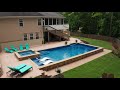 Modern & Beautiful Outdoor Swimming Pool by J&M Pool Company