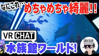 【VRChatおすすめワールド紹介】ネットコミュ障の自分も眺めて楽しめる水族館みたいなワールドがめちゃめちゃ綺麗！【初心者向け】