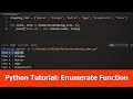 Python Tutorial for Beginners:  Enumerate