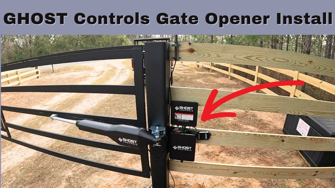 Ghost Controls Automatic Gate Opener Install Diy Youtube