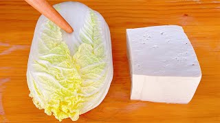 Tofu stewed with cabbage  Recipe