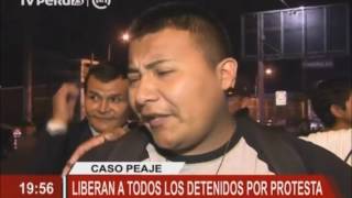 Liberan bajo comparecencia a los detenidos por desmanes en peaje de Puente Piedra