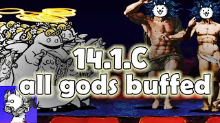 [PTC] Battle Dogs All cat gods BUFFED (Crazed Moneko Added) - The Battle Cats