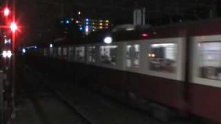 京急新1000形1049編成到着(08年8月花火大会快特臨時停車)