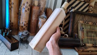 How to make Bamboo Wine Bottle/ Bamboo wine bottle making process.