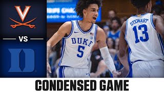 Virginia vs. Duke Condensed Game | 2023-24 ACC Men's Basketball