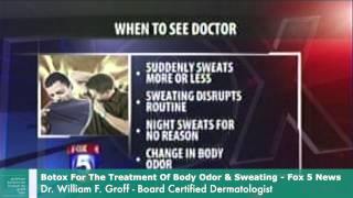 Excessive Sweating & Body Odor | Dermatologist | Dr. Groff