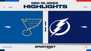 NHL Highlights | Blues vs. Lightning - December 19, 2023