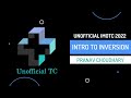 Introduction to Inversion by Pranav Choudhary - Unofficial IMOTC 2022