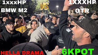 HELLA DRAMA 1XXXHP GTP BMW M2 VS 1XXXHP NISSAN GTR 6KPOT #mexico #racing #drama