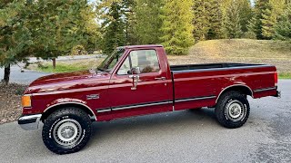 46k Mile 1989 Ford F-250 XLT Lariat Walk Around and Drive for Bring a Trailer Auction