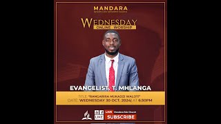 Mandara SDA Church || Ev. T. Mhlanga || Title: Rangarira Mukadzi WaLot || 30 Oct 2024 || 6:30pm ||