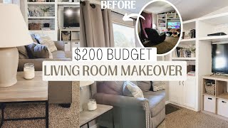Extreme living room makeover on a budget | Budget friendly decor ideas! Mobile home makeover!