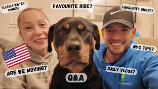 THE LONG AWAITED Q&A / ARE WE MOVING TO THE USA 🇺🇸👀 / FAVOURITE PARKS, RIDES / NEW YORK TIPS & MORE