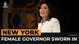 New York swears-in first elected female governor | Al Jazeera Newsfeed