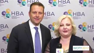 Joe DePinto of Cardinal Health on the 2017 HBA Woman of the Year red carpet