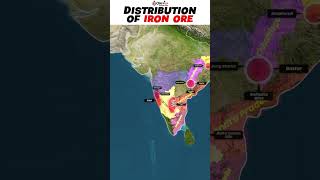 Major Distribution of IRON ORE in India \u0026 World #shorts #onlyias