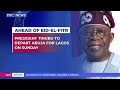 President Tinubu To Leave Abuja For Lagos To Celebrate Eid-el-Fitr