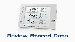 Memory-Loc Datalogging Traceable Barometer - Review Stored Data Instructional Video