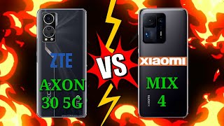 Which Under Display CAMERA is BEST ZTE AXON 30 5G VS XIAOMI MIX 4?