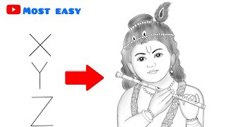 Bal Krishna drawing | Janamastami drawing | Lord krishna drawing very easy for beginners