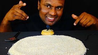 ASMR EATING RAW RICE | ANDHRA PRADESH GOVERNMENT RATION RICE | RAW RICE EATING