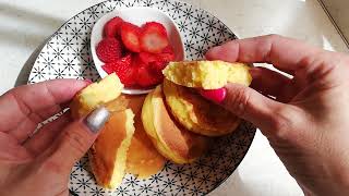 Quick unleavened pancakes - wonderfully fluffy