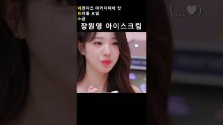 장원영 아이스크림 = 하겐다즈 마카다미아 맛 + 트러플 오일 + 말돈 소금