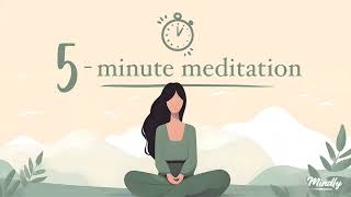 HOW TO QUIET YOUR MIND FROM OVERTHINKING | Free 5-Minute guided meditation (beginners friendly)