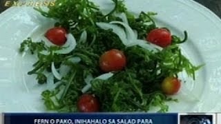 Saksi: Midnight Express: Fern o pako, hinahalo sa salad para maging appetizer