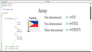 Array in C++ Tagalog Tutorial 7