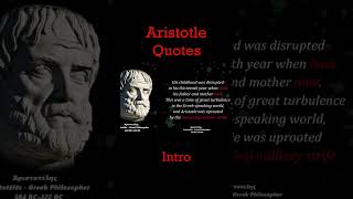Aristotle quotes and philosophy -INTRO