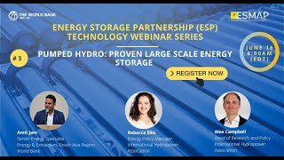 Webinar - Pumped Hydro – Proven Large Scale Energy Storage