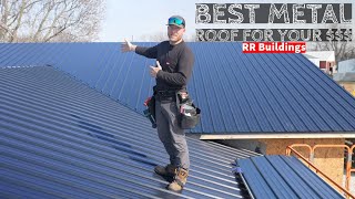 Best Life Time Metal Roof Install for your $$$: Modest House Build Ep 14