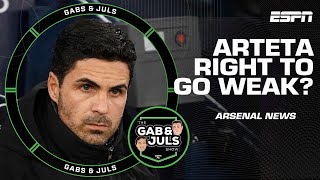 Was Mikel Arteta right to play an understrength Arsenal side vs. Man City in the FA Cup? | ESPN FC