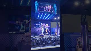 Adriana Chechik breaking her back in TwitchCon foam pit