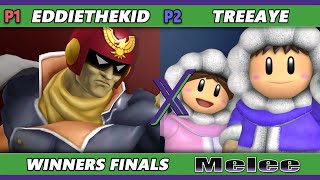 S@X 589 WINNERS FINALS - EddieTheKid (Captain Falcon) Vs. Treeaye (Ice Climbers) Smash Melee - SSBM