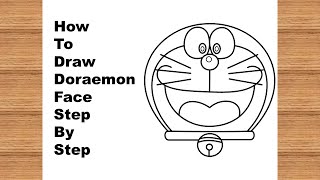 How To Draw Doraemon Face Step By Step / Easy Drawing /Tamanna's Drawing