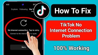 How To Fix Tiktok No Network Connection Problem 2025 | Tiktok No Internet Connection Error Problem