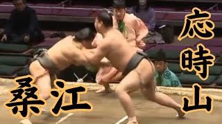 応時山（二子山部屋）VS桑江 令和6年1月場所6日目#sumo #相撲 #二子山部屋