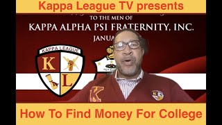 Kappa League TV - How to find money for college