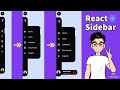 React Sidebar Navigation Menu Tutorial 🤩  [ Using Router + Page Transition with Frame-Motion ]