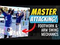 Spiking a Volleyball - AVP Player Teaches Footwork and Arm Swing Mechanics for Hitting