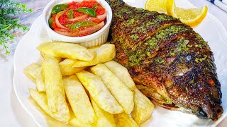 Poisson Braisé A La Poele Avec Une Bonne Marinade || Recette Complete