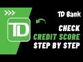 How to Check Your Credit Score in the TD Bank App !! Check Credit Score in TD Bank App - 2024