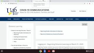 U-46 Attendance Instructions During Distance Learning Days for Middle and High School Students