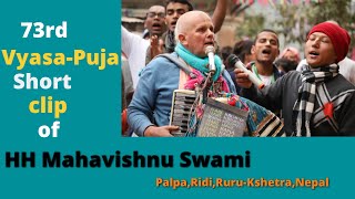 HH Mahavishnu Swami Vyasa-Puja 2018 in Ridi (Ruru kshetra ) Palpa, Nepal.