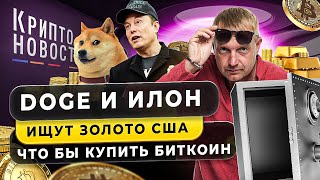 #крипта #криптоновости Doge и Илон ищут золото в США, чтобы купить биткоин