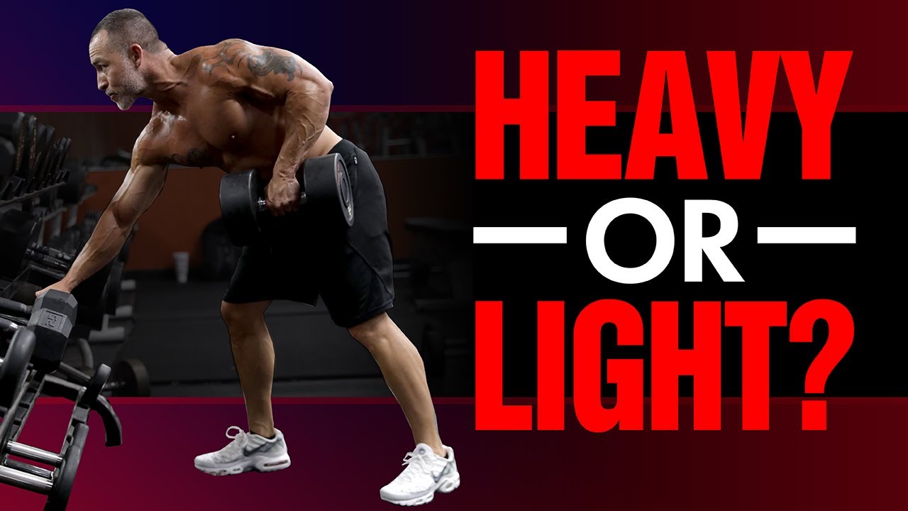 Should You Lift Lighter Or Heavier Weights? (BUILD MORE MUSCLE!) - YouTube